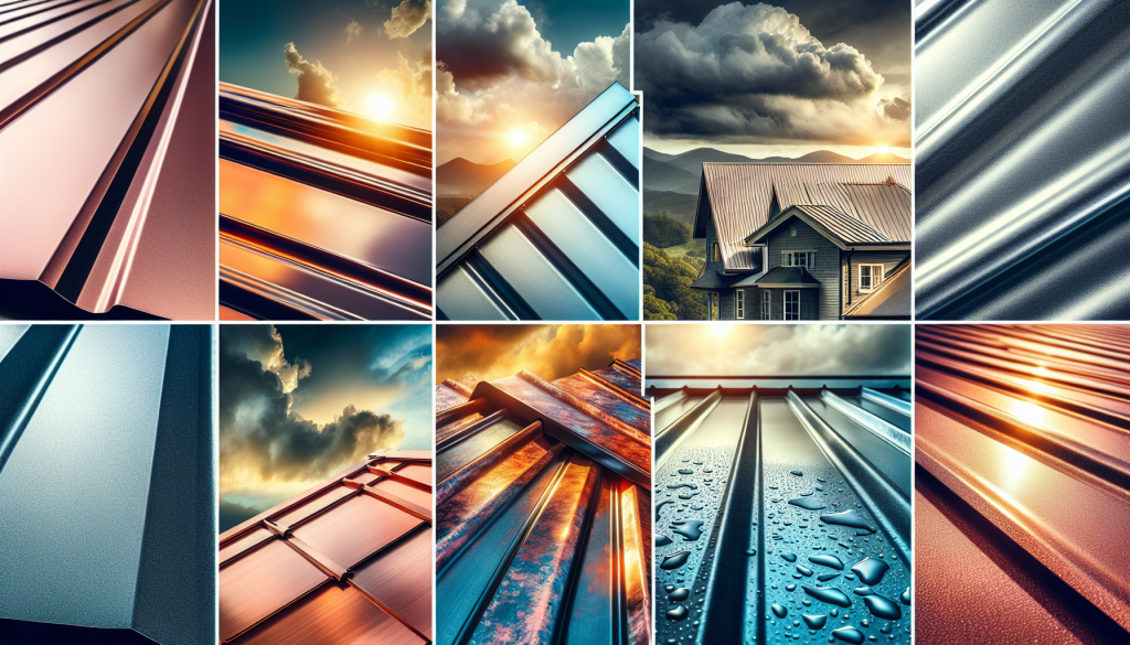 Various metal roofing materials