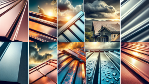 Various metal roofing materials
